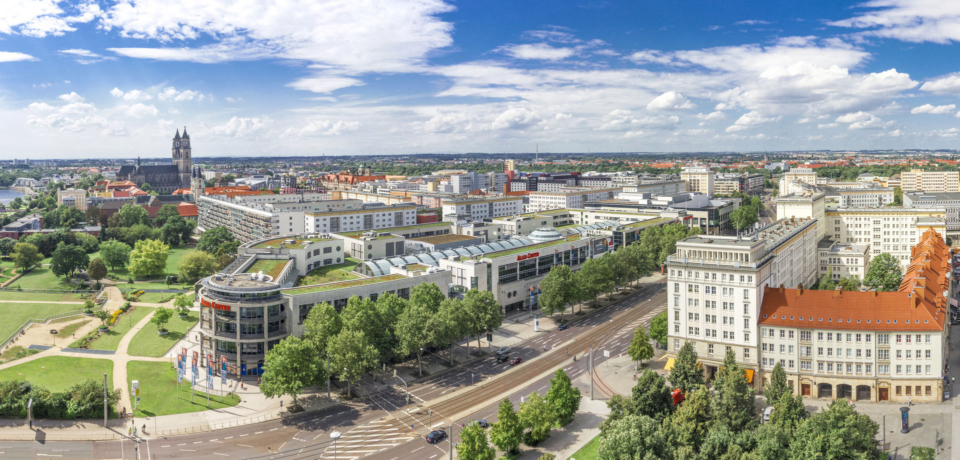 Vogelperspektive Magdeburg; Wirtschaftsdetektei Magdeburg, Privatdetektei Magdeburg, Wirtschaftsdetektiv Magdeburg, Privatermittler Magdeburg